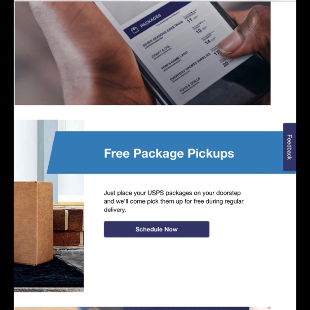 USPS pickup